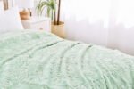Deluxe Fleece Sherpa Cosy Blanket - Sage Green - Image 6