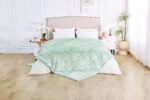 Deluxe Fleece Sherpa Cosy Blanket - Sage Green - Image 4