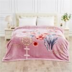 Flower Insomnia Stress Fleece Bed Blanket 5kg - Image 5