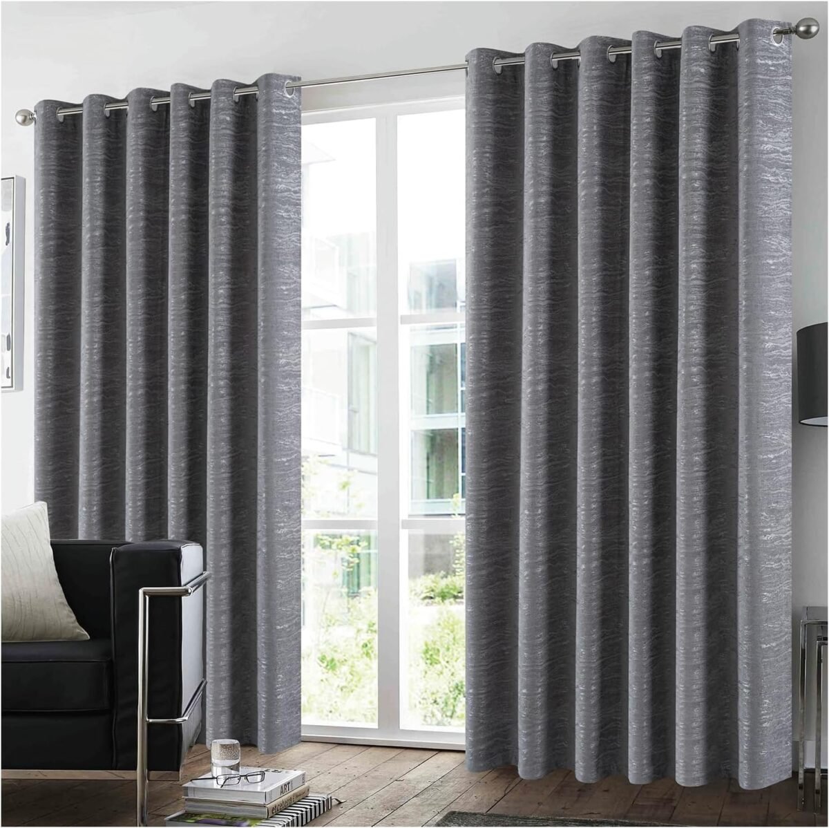 Velvet Blackout Curtains For Home Décor - Grey
