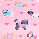 Pooch Pals Fleece Duvet Cover Set - Multi