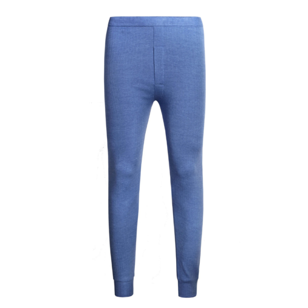 Men's Long John Thermal Trousers - Blue