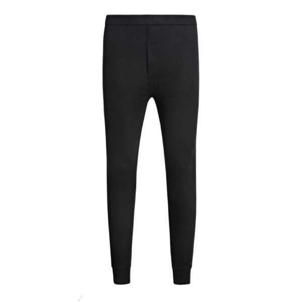 Men's Long John Thermal Trousers - Black