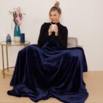 Luxury Fluffy Fleece Couch Throw - Navy