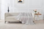 Luxury Fluffy Fleece Couch Throw - Silver - Image 13