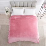 Luxury Fluffy Fleece Couch Throw - Blush Pink - Image 11