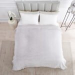 Luxury Fluffy Fleece Couch Throw - Silver - Image 10