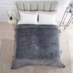 Luxury Fluffy Fleece Couch Throw - Charcoal - Image 11