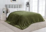 Luxury Fluffy Fleece Couch Throw - Sage Green - Image 12