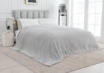 Luxury Fluffy Fleece Couch Throw - Silver - Image 12
