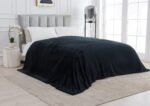 Luxury Fluffy Fleece Couch Throw - Black - Image 12