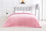 Luxury Fluffy Fleece Couch Throw - Blush Pink - Image 15