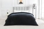 Luxury Fluffy Fleece Couch Throw - Black - Image 14