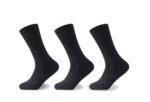 3 Pack Men’s Large Size Socks - Black