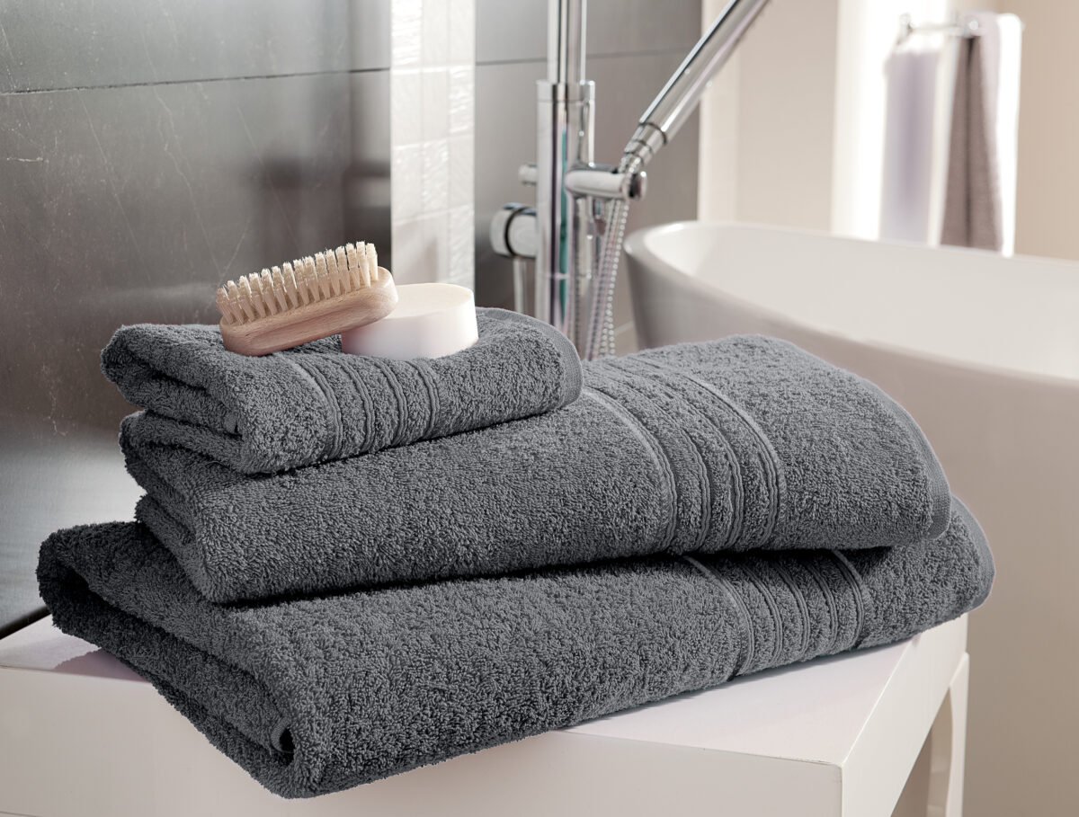 Highly Absorbent Quick Dry Towel Set - Charcoal