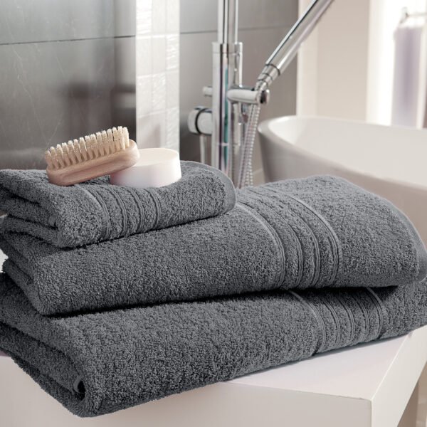 Highly Absorbent Quick Dry Towel Set - Charcoal