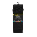 12 Pack Men’s Luxury Soft Cotton Socks - Black - Image 3