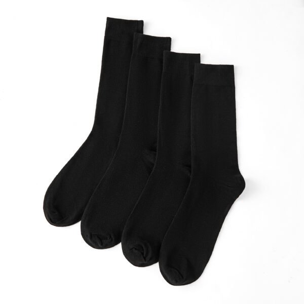 12 Pack Men’s Luxury Soft Cotton Socks - Black