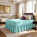 Luxury Valance Bed Sheet Collection - Aqua