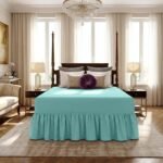 Luxury Valance Bed Sheet Collection - Aqua