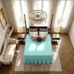 Luxury Valance Bed Sheet Collection - Aqua
