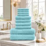 10 Piece Super Absorbent Towel Bale Set - Aqua