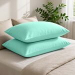 Super Soft Cozy Plain Dyed Pillowcases - Aqua