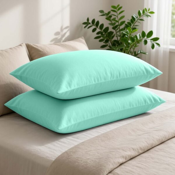 Super Soft Cozy Plain Dyed Pillowcases - Aqua