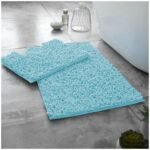2Piece Loop Bath Mat- Aqau