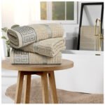 Premium Absorbent Cotton Towels Set - Natural