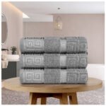 Premium Absorbent Cotton Towels Set - Charcoal