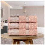 Premium Absorbent Cotton Towels Set - Pink