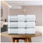 Premium Absorbent Cotton Towels Set - Bright White