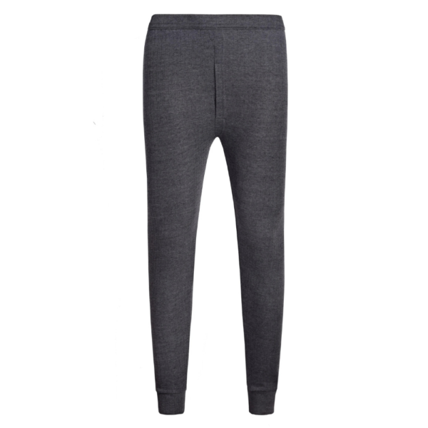 Men's Long John Thermal Trousers - Charcoal