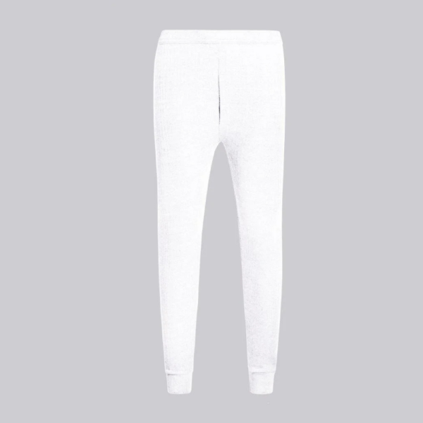 Men's Long John Thermal Trousers - White