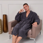 Ultra Soft Shawl Collar Bathrobe - Charcoal