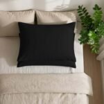 Super Soft Cosy Plain Pillowcase Set - Black