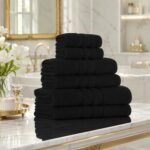 Super Soft Hotel Style Towel Set - Black