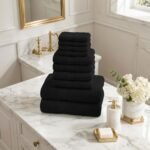 10 Piece Super Absorbent Towel Bale Set - Black