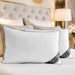 Luxury Egyptian Cotton Pillow Pair - Black
