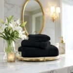 Ultra Soft Plush Absorbent Towel Set - Black