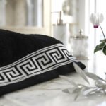Luxury 8 Piece Cotton Towel Bale Set - Black
