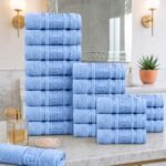 20 Piece Luxury Cotton Towel Bale Set - Blue