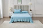 4 Piece Soft Plain Bed Sheet Set - Blue