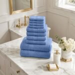10 Piece Super Absorbent Towel Bale Set - Blue
