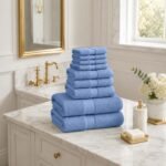 10 Piece Super Absorbent Towel Bale Set - Blue