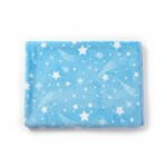 Star Print Baby Fleece Blanket - Blue - Image 13