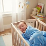 Star Print Baby Fleece Blanket - Blue - Image 5