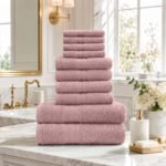 10 Piece Super Absorbent Towel Bale Set - Blush Pink