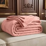Mink Fur Throw - Blush Pink